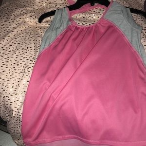 Pink and grey blouse